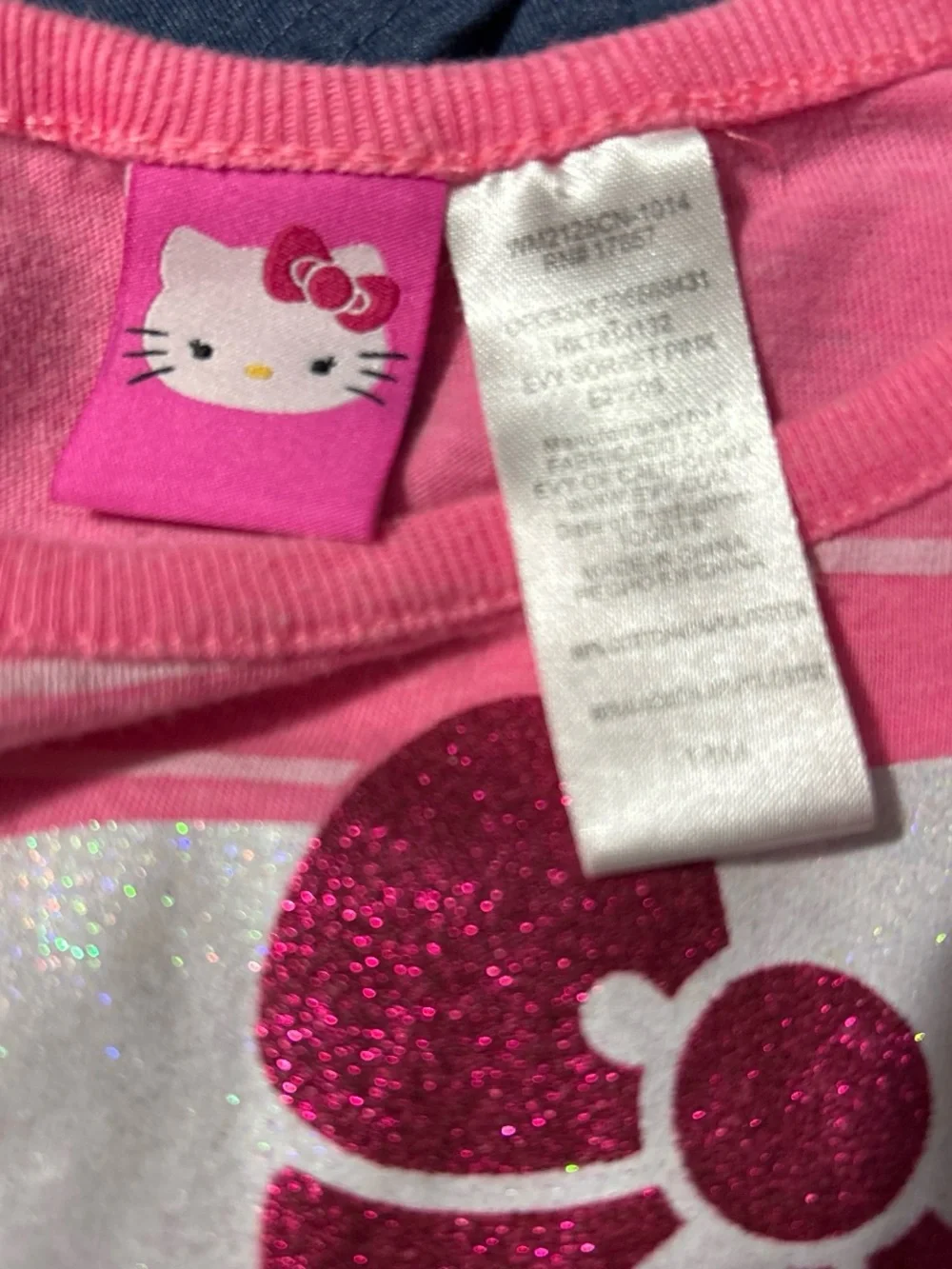 Hello Kitty Pink & Navy Girls Matching Set